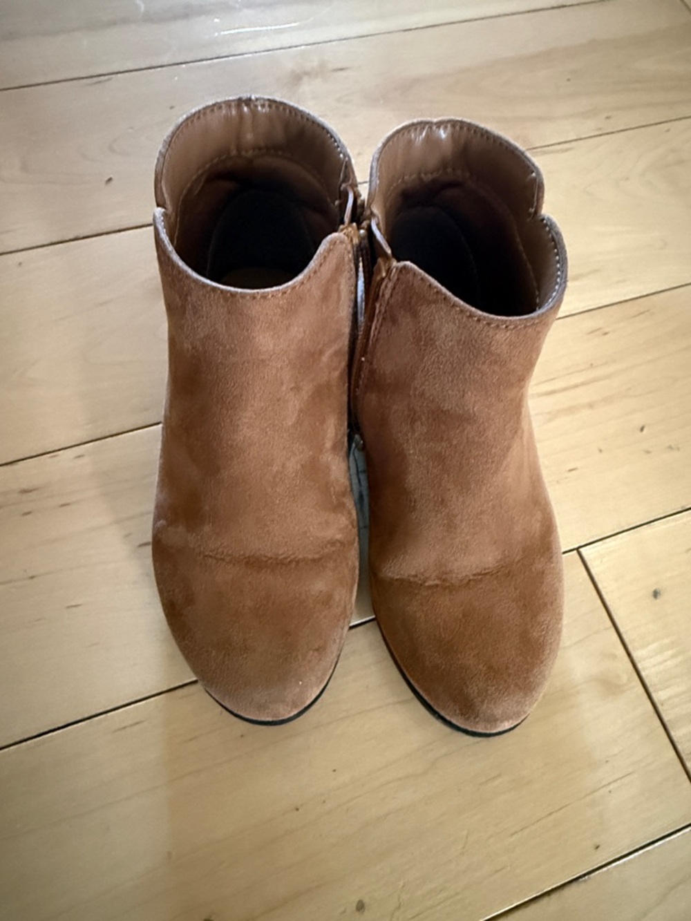 Cat & Jack Brown Suede Kids Ankle Boots